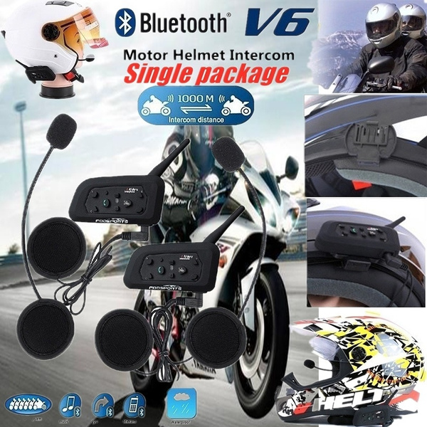 Ejeas V6 PRO Bluetooth Motorcycle Intercom Helmet Headset 6 Riders