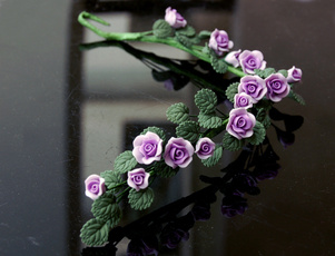Decor, Flowers, fairygardenaccessorie, purple