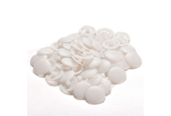 50//200x Plastic Screw Cover Caps Clip On Pozi Head Black White ColourHFUK