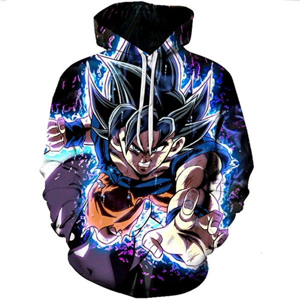 Hood Crew Mens Seven Dragon Ball Long Sleeve Hoodies Hot Sun Wukong ...