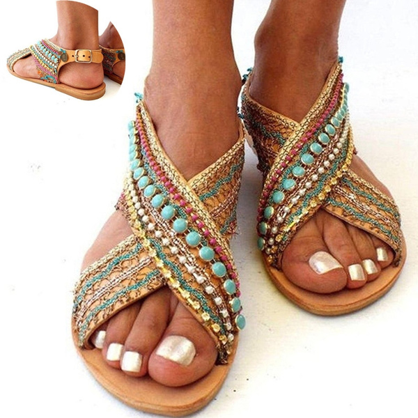 Bohemian hot sale sandals shopee