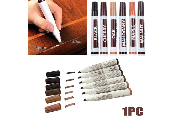 Wood Furniture Repair Pen Marker Pen Wax Scratch Filler Remover Repair Fix 12Pc 