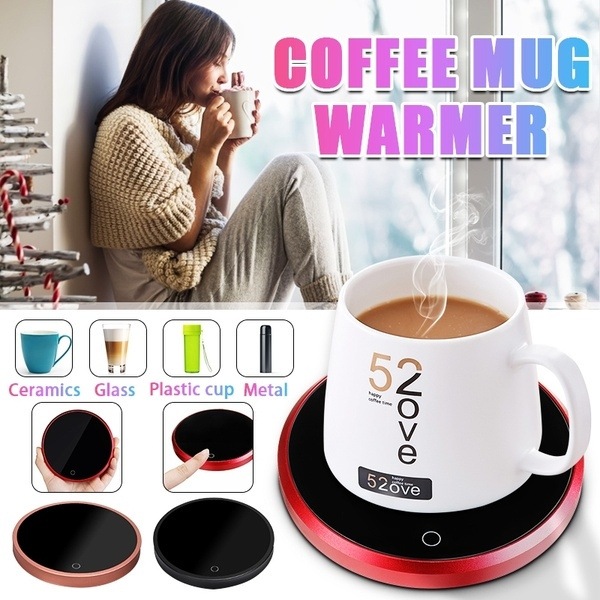 NEW!! Coffee Mug Warmer Touch Switch Tea Drink Warmer Cup Glass