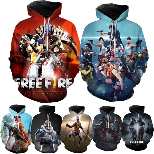 Free Fire Hoodies - Unisex 3D Print Zipper Gaming Hoodie - Anime Hoodie Shop