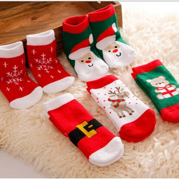 Kids Christmas Warm Slipper Socks Children's Novelty Xmas Stocking Filler Gift