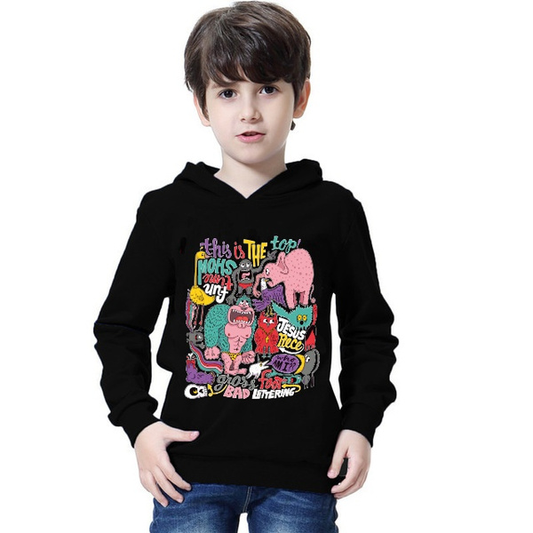 1pcs Animals Printed Cute Boys orangutans Sweatshirt and Hoodies Cartoon The gorilla Boys Sweatshirts for Little Kids Hoodies Clothes 2 10Years Autumn