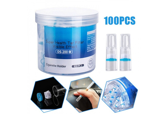 tar filter cigarette Brand New 100Pcs/Set Disposable Cigarette Filter Smoking Reduce Tar  Filtration Holder Accessory