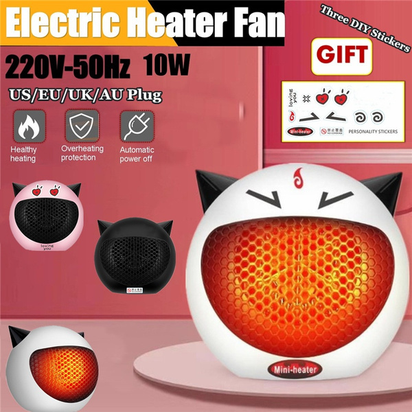 New 10W Cute Cartoon Mini Electric Heaters Fan Space Heater Stove