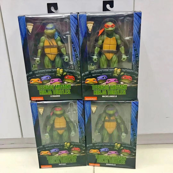 Original NECA TMNT 1990 action figure toys Teenage Mutant Ninja Turtles one  set