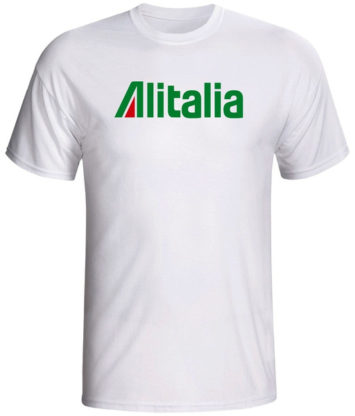 Alitalia Airline Tee Shirt Mens Autumn Winter Casual Bottoming Tops T-Shirt Ideal