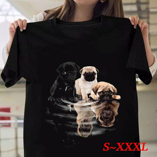 pug print t shirt