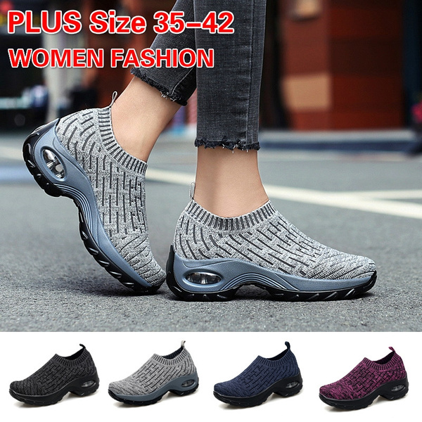 Mesh cushioned running cheap casual platform shoes