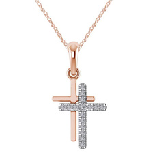 Sterling, Fashion, goldchainnecklace, Cross necklace