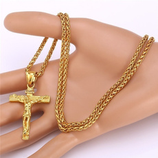Stainless Steel, Jewelry, gold, mens necklaces