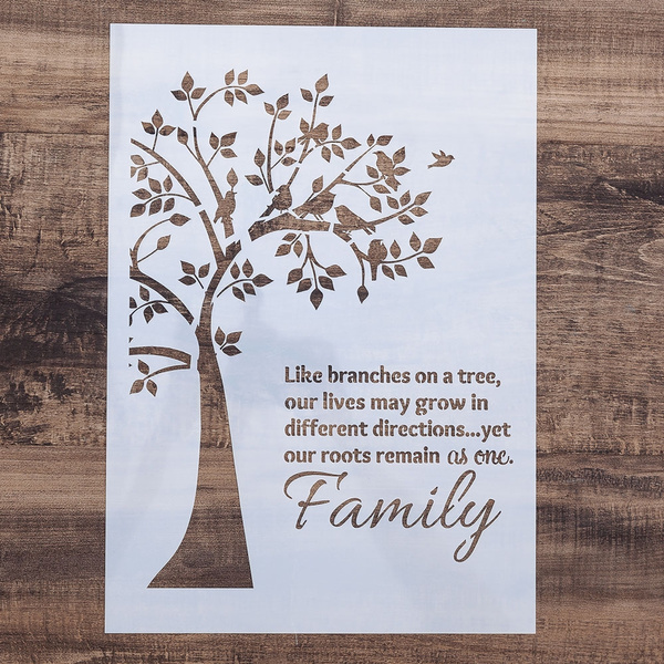 A4 A3 A2 Size Diy Craft Layering Family Tree Stencil For Wall Painting Sbooking Stamping Stamp Album Decorative Embossing Paper Card Stencilstemplate Stenciltemplate Wish - Tree Stencils For Wall Painting A4 A3 A2 Size Diy Craft Layering Family Tree Stencil For Wall Painting Sbooking Stamping Stamp Album Decorative Embossing Paper Card Stencilstemplate Stenciltemplate Wish - Tree Stencils For Wall Painting