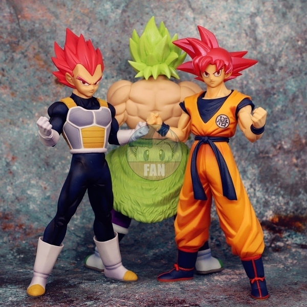 Newnew Model Toy Figure Model Toy Banpresto Dragon Ball Super Movie Cyokoku Buyuden Ssj God Red Goku Broly Figure Toys Figurals Dolls Brinquedosgift Wish