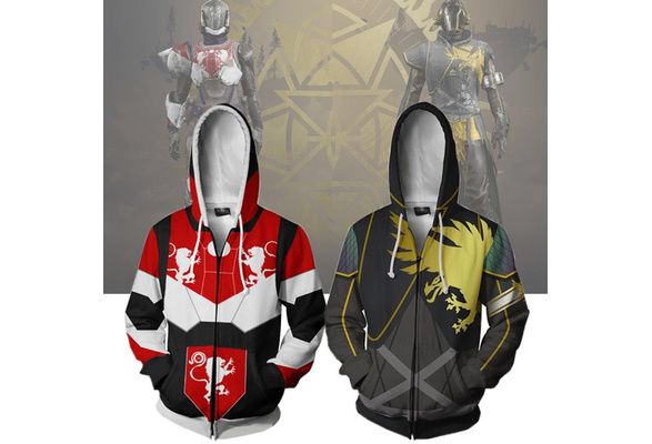 New Upgraded Men's 3D Print Zip Up Hoodie Jacket Hot Shoot