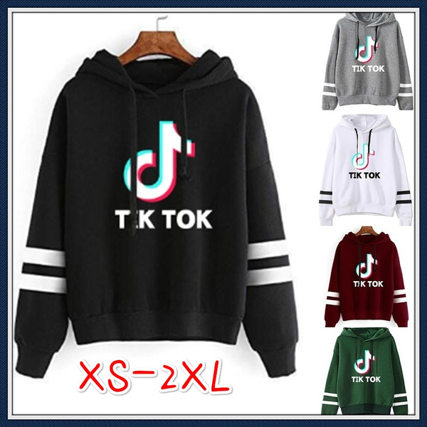 2020 New Long Sleeve Fleece Hoodie Young Girl Tik Tok Hooded Tops Blouse Teenagers Casual Pullover Sweatshirt Coat