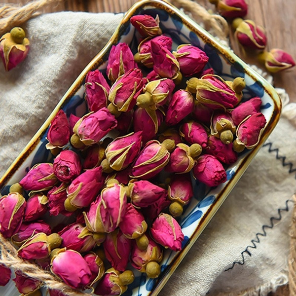 Rose Bud Tea - Pink Dried Rose Buds Flower Tea Benefits