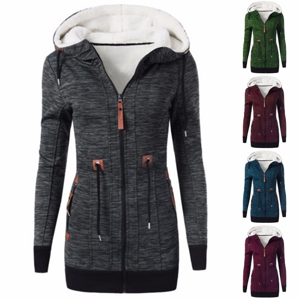 women's slim fit fleece jacket