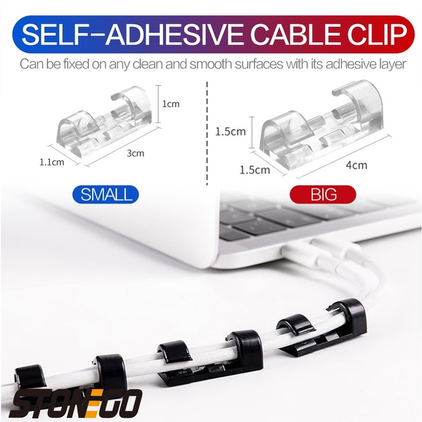 small self adhesive cable clips