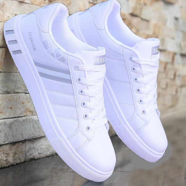 white mens casual sneakers