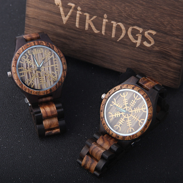 Wooden viking online watch