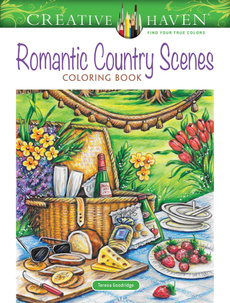 countryscenescoloringbook, creativehavencoloringbook, Romantic, Book