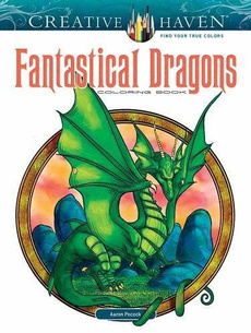 dragonscoloringbook, creativehavencoloringbook, creativehaven, coloringbookforgrownup
