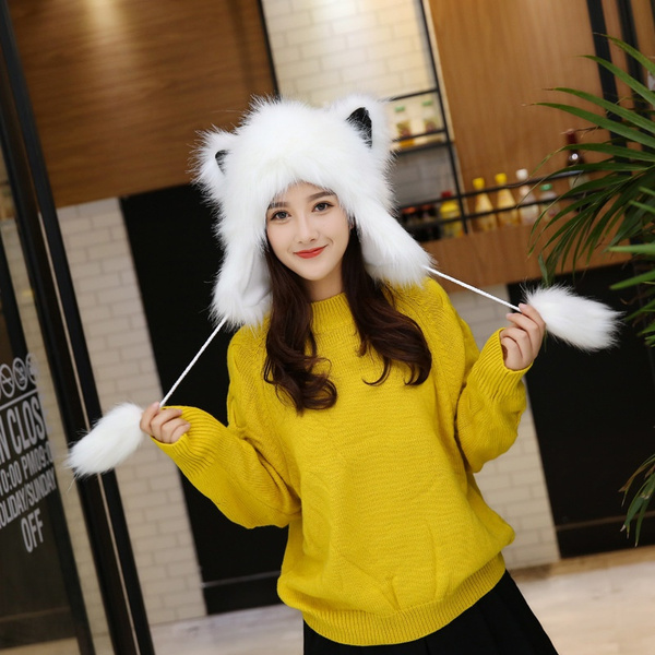 cute fur hat