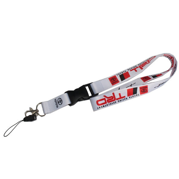2x Toyota & TRD Lanyards – 1x22 Inch – Blue Polyester – Keychain ID Badge Cardholder Bundle
