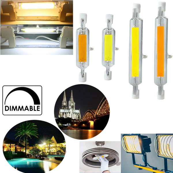 Dimmable R7S LED Glass Tube Light Ceramic COB Bulbs 7W 15W 28W 78mm 118mm Lamps Dimmable R7S LED Glass Tube Light Ceramic COB Bulbs 7W 15W 28W 78mm 118mm Lamps