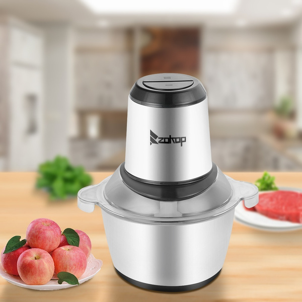 Meat Grinder, Food Chopper 2L Stainless Steel Food Processor for Meat