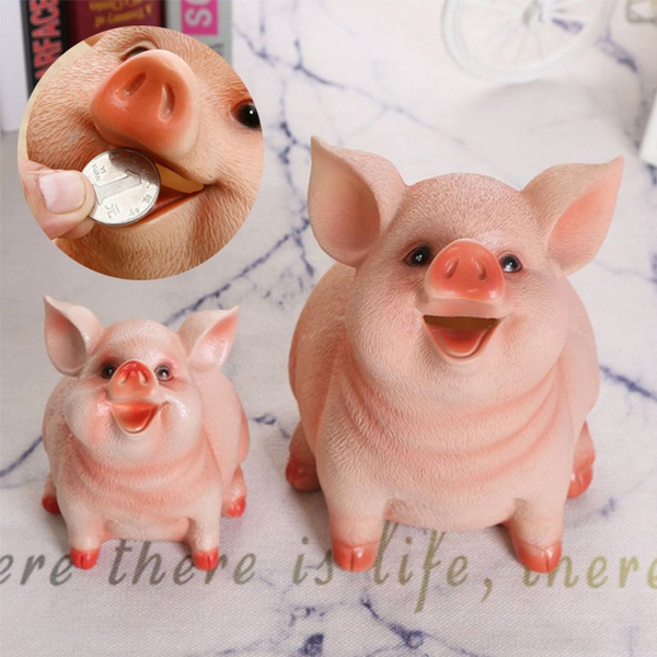 Pig Bank Coin Money Cash Collectible Saving Box For Children Kid Gift Toy Decor 