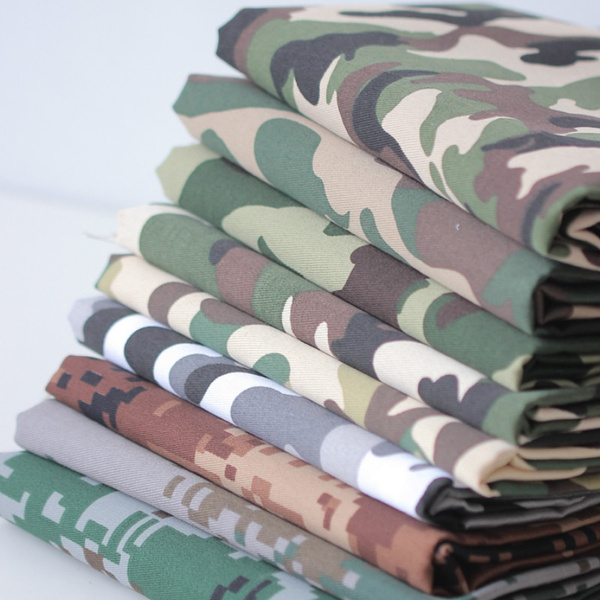 Camo Fabric Camouflage Military Army Waterproof Polycotton Jungle Soldier 