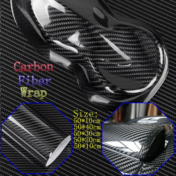 Details about   3D Forged Wrapping Vinyl Film Glossy Carbon Fiber Motorcycle Stickers Decals New