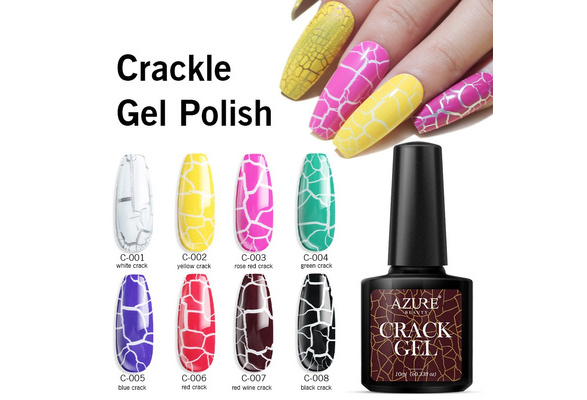 10ML Magic Crackle Gel Nail Polish DIY Manicure Soak off UV Gel Luminous  Crack Nail Art Gel Varnish Lacquer | Wish