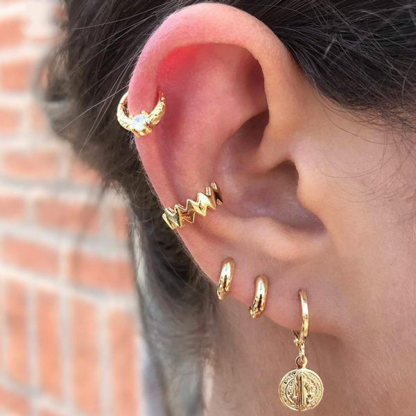 Fake helix deals piercing earrings