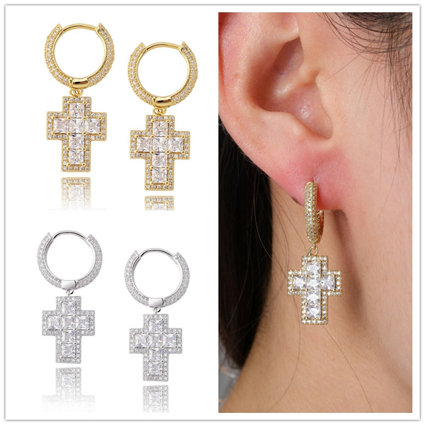 hip hop jewelry earrings