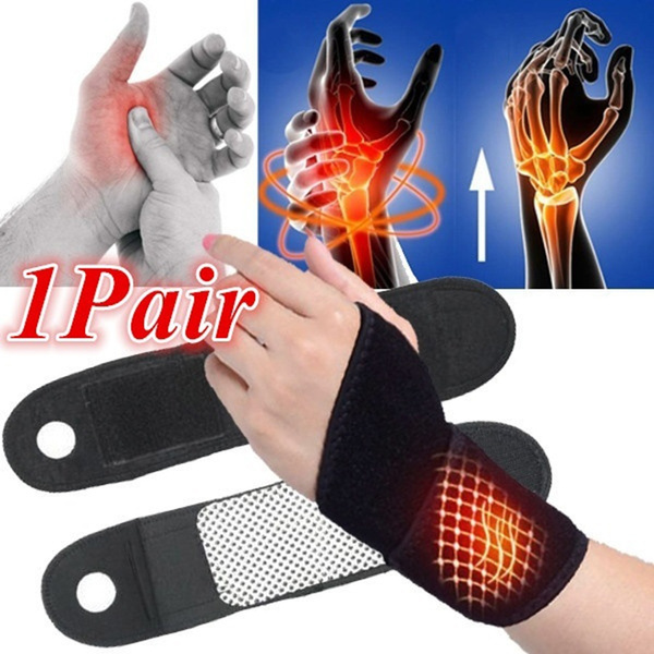 1pair Wrist Protector Keep Warm Wrist Tourmaline Wristband Pain