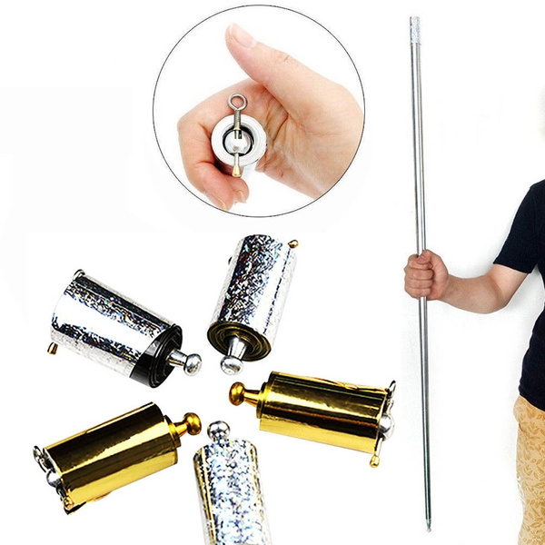 Stainless Steel Telescopic Rod Portable Martial Arts Metal Magic Wand  Pocket Self-defense Stick