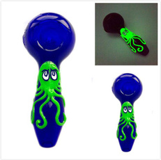 Glowing Octopus Portable Collection Art Hand Pipe