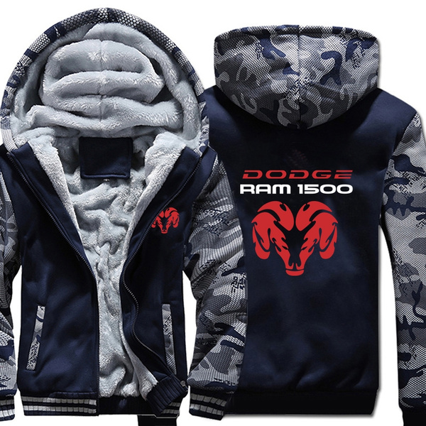 DODGE RAM 1500 Hoodies Winter Camouflage Sleeve Jacket Men Fleece Dodge ...
