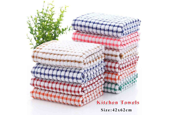 New Large Tea Towels 100% Cotton Terry Kitchen Towels Dish Towels （17X24In）