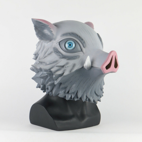 Demon Slayer Kimetsu No Yaiba Cosplay Hashibira Inosuke Mask Wild Boar Mask Prop Halloween Mask Cosplay Mask Wish Demon Slayer Kimetsu No Yaiba Cosplay Hashibira Inosuke Mask Wild Boar Mask Prop Halloween Mask Cosplay Mask Wish