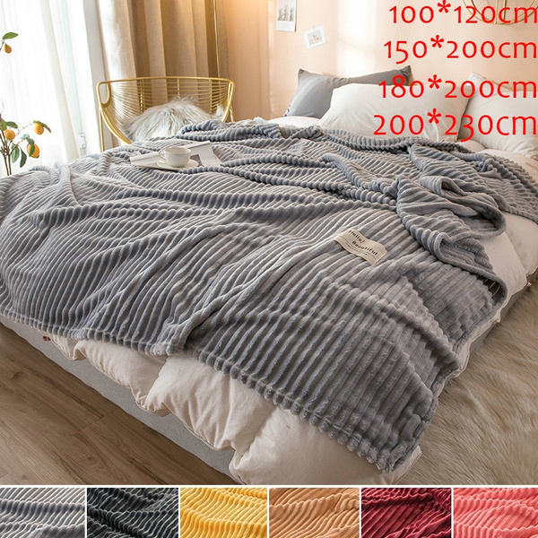 Bedsure Fleece Blanket Throw Size Grey Lightweight Super Soft Cozy Luxury Bed 