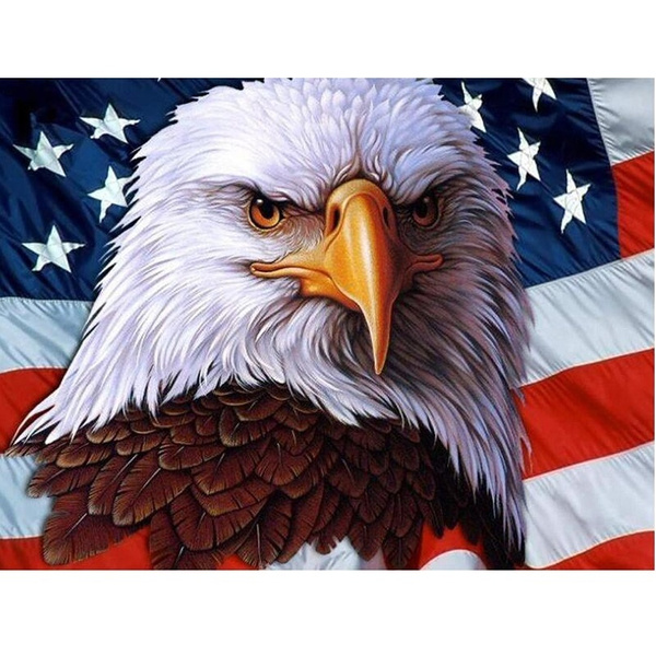 5D DIY Diamond Painting Eagle Cross Stitch Embroidery Mosaic Kit Needlework 5D DIY Diamond Painting Eagle Cross Stitch Embroidery Mosaic Kit Needlework