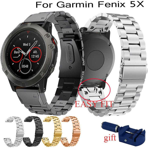 Stainless Steel Watch Band Quick release Strap For Garmin 5X 5X Plus for Garmin Fenix 3 3 HR 26mm Metal Replacement wristStrap new | Wish
