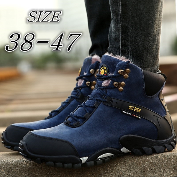 Mens blue cheap winter boots