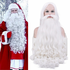 wig, christmasaccessorie, whitehair, Fiber